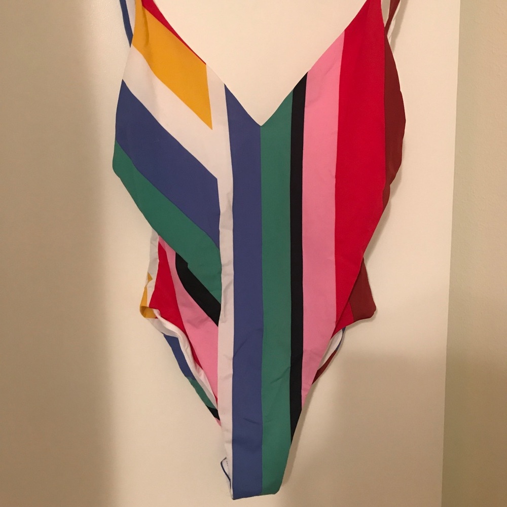Zara Color Block Swimsuit